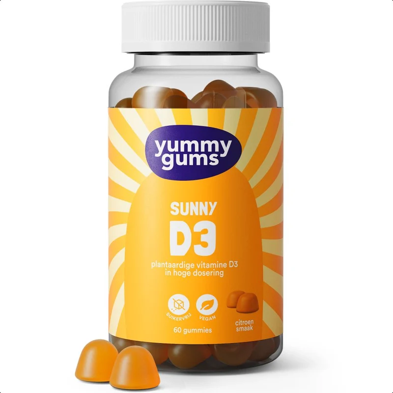 Yummy Gums Sunny D3 60 stuks