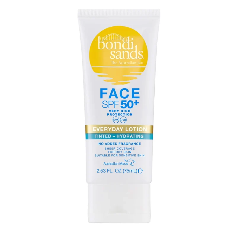 Bondi Sands Everyday Gezichtslotion Hydrating Getint SPF 50+ Parfumvrij
