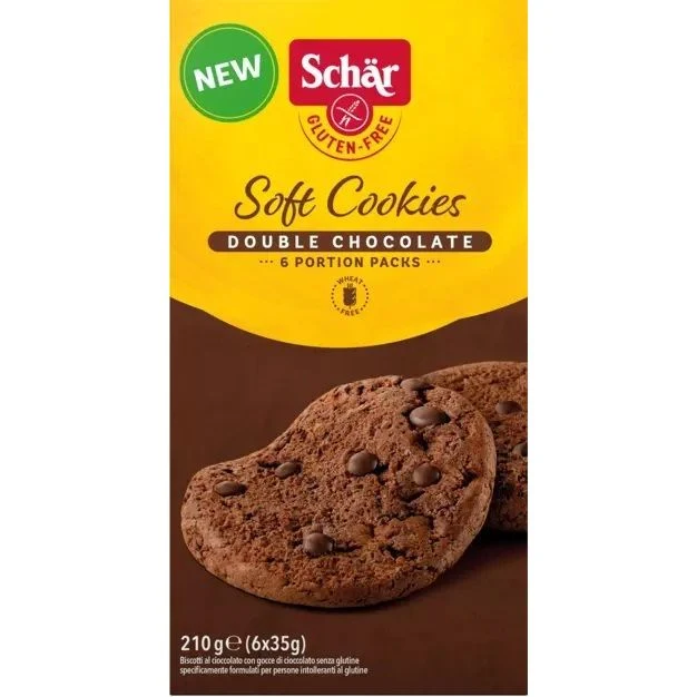 Schar Soft Cookies Double Chocolate 210 gram