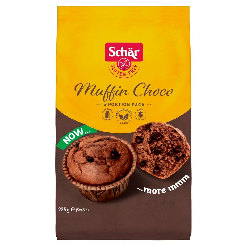 Schar Muffins Choco Glutenvrij 225 gram
