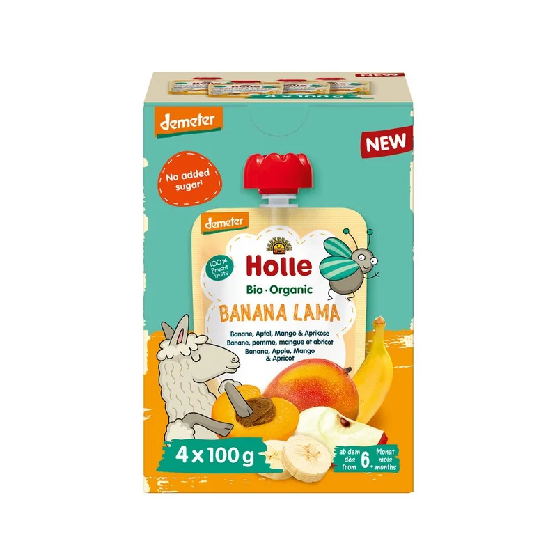 Holle Knijpruit Banana Lama Multipack 4 stuks