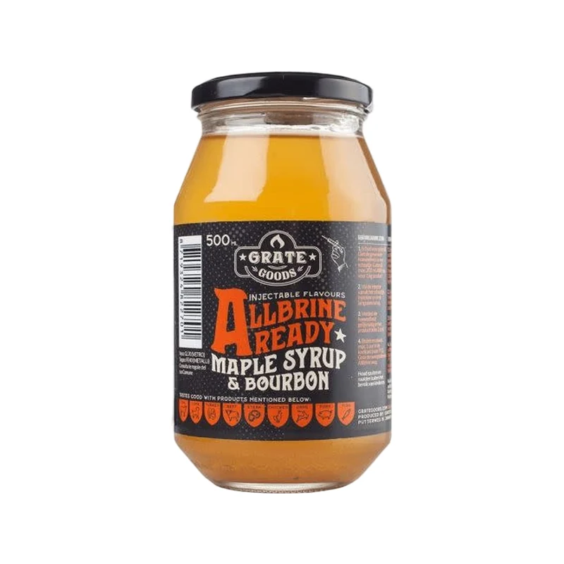 Grate Goods Allbrine Ready Maple & Bourbon Pekel 500ml