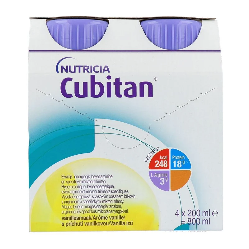 Nutricia Cubitan Vanille 4 stuks