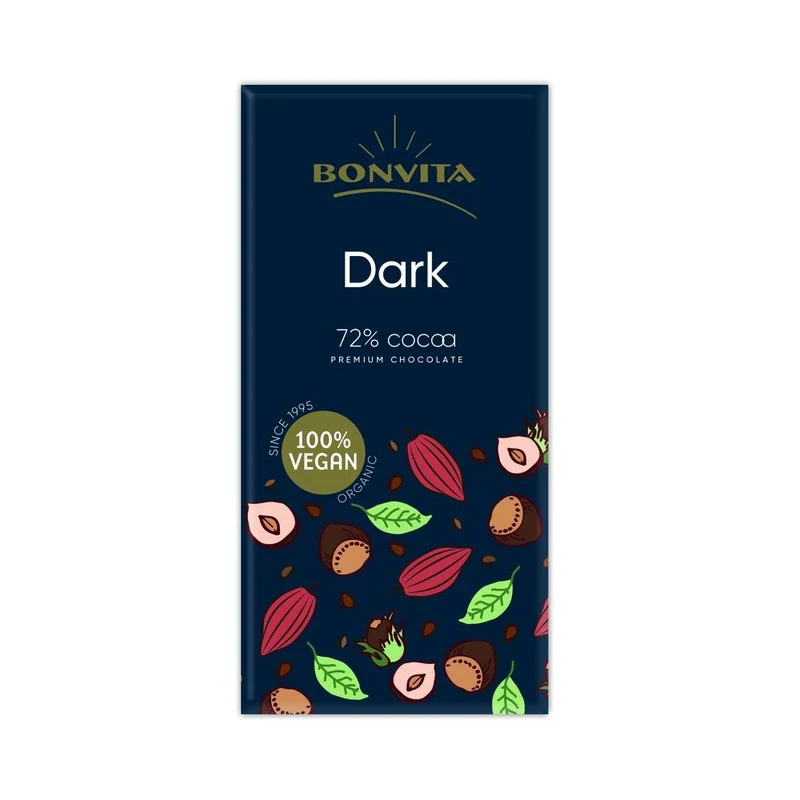 BonVita Premium Dark Chocolate 72% 100 gram