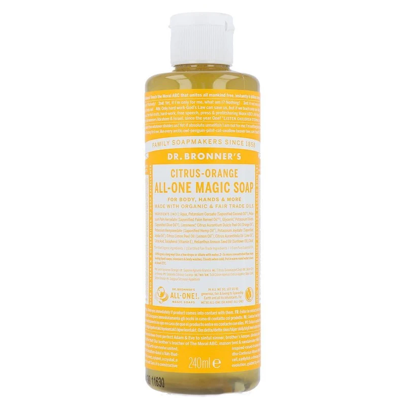 Dr Bronner Magical Soap Citrus Sinaasappel 240 ml