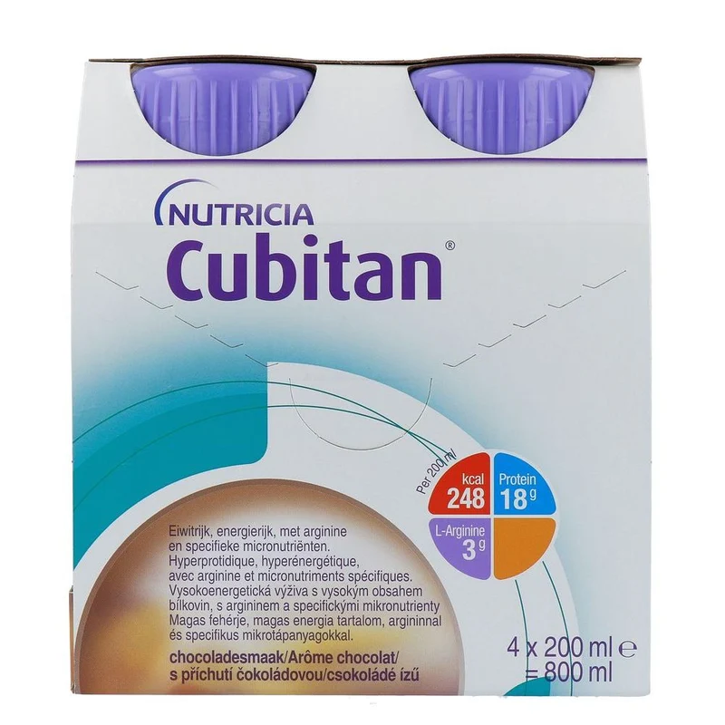 Nutricia Cubitan Chocolade 4 stuks