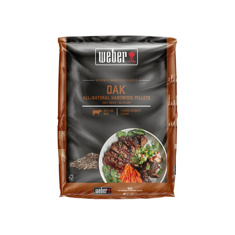 Weber Eiken Houtpellets 8kg Premium BBQ Rookpellets