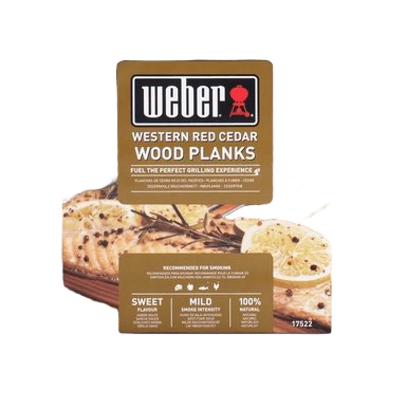 Weber Cederhouten rookplank - klein