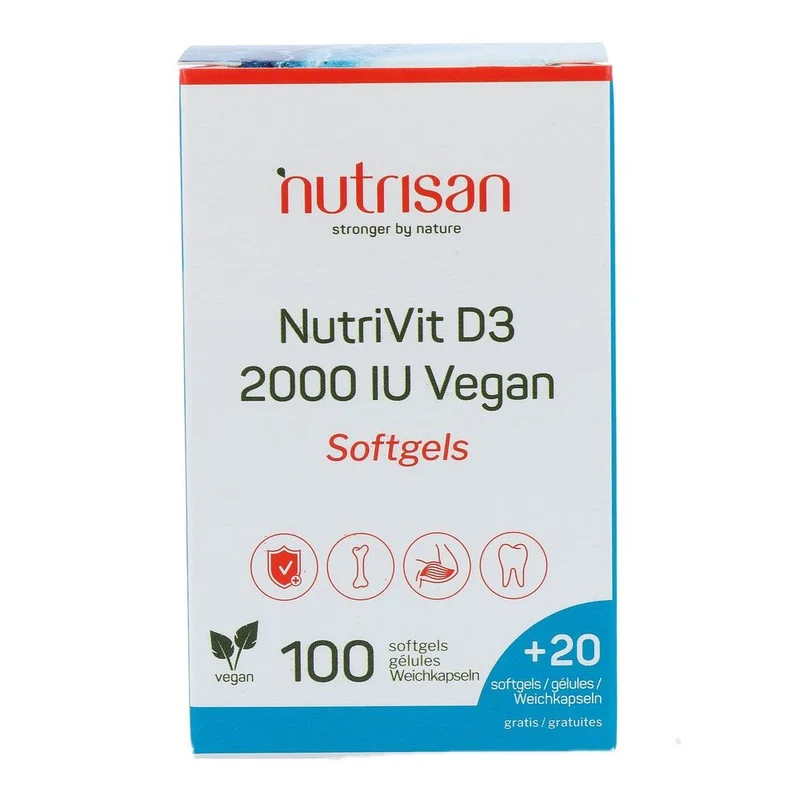 Nutrisan Nutrivit D3 2000 IU Vegan 120 softgels
