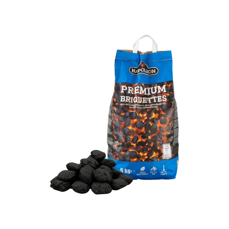 Napoleon Houtskoolbriketten 5kg - Premium BBQ Brandstof