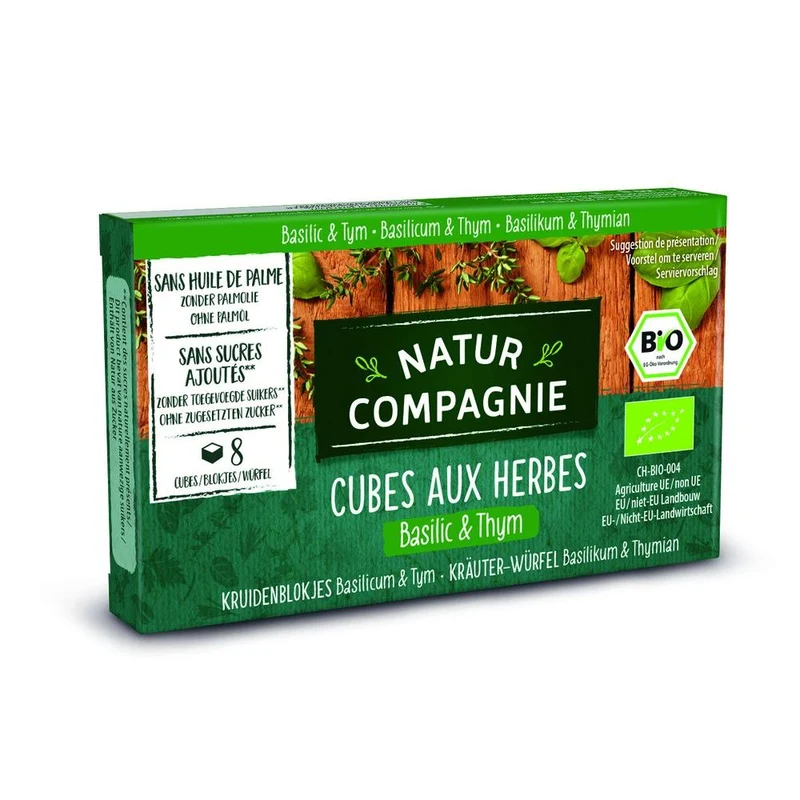 Natur Compagnie Kruidenblokjes Basilicum & Tijm 80 gram