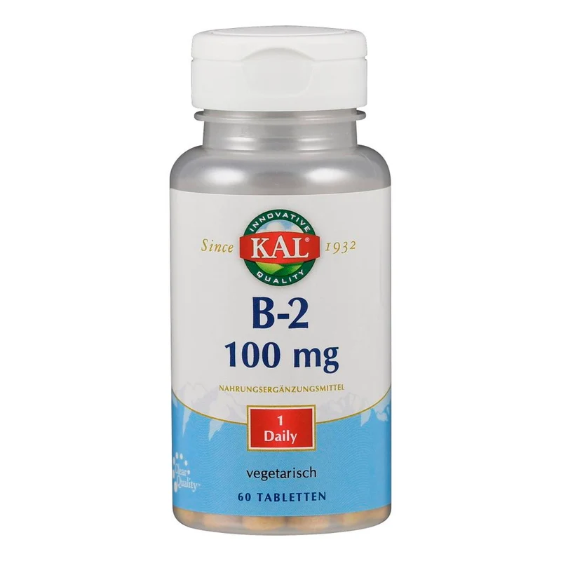 Kal Vitamine B2 100mg Tabletten 60 tb