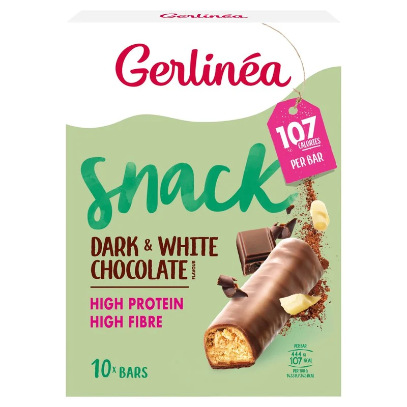 Gerlinea Snack Repen Dark & White Chocolate 10 stuks