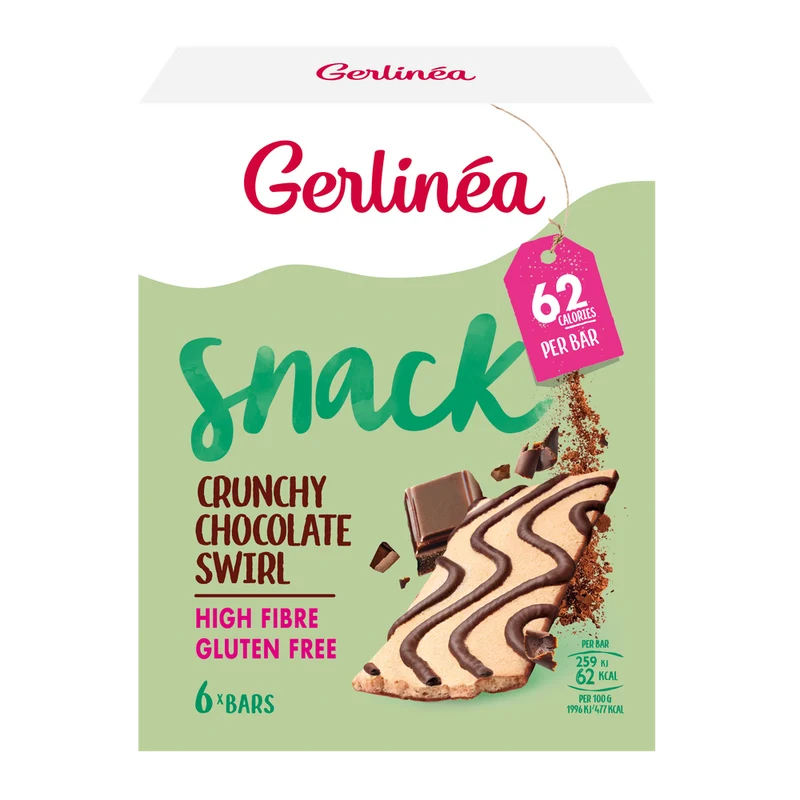 Gerlinea Snack Crunchy Chocolate Swirl 78 gram
