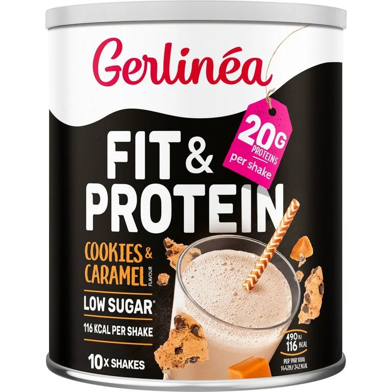 Gerlinéa Fit & Protein Shake Cookies & Caramel Flavour 340 gram