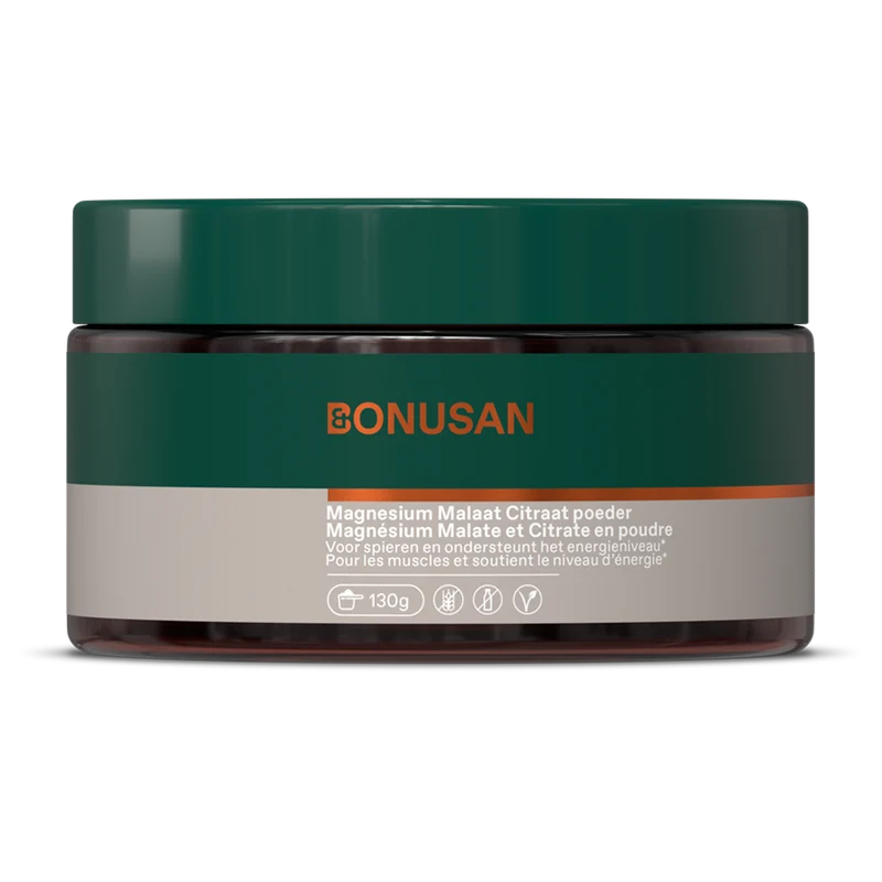 Bonusan Magnesium Malaat Citraat Poeder BE 130 gram