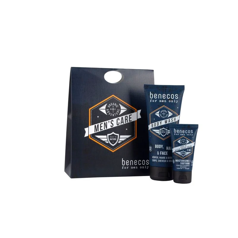 Benecos For Men Only Gift Set Body Wash + Face & After-Shave Balm