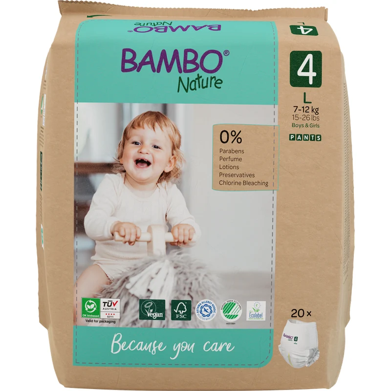 Bambo Nature Luierbroekjes Maat 4 7-12kg 20 st