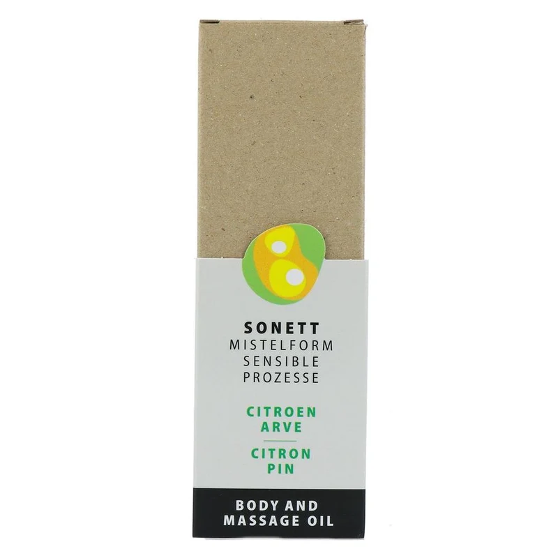 Sonett Mistelform Lichaams- en Massageolie Citroen & Arve 145 ml