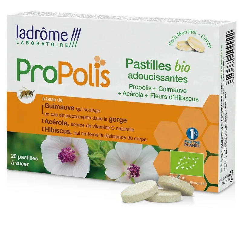 LaDrôme Propolis Zuigtabletten Bio 20 tabletten