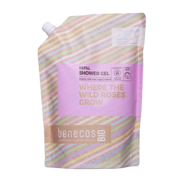 Benecos Bio Douchegel Organic Wild Rose Where The Wild Roses Grow Refill-Bag 1 liter