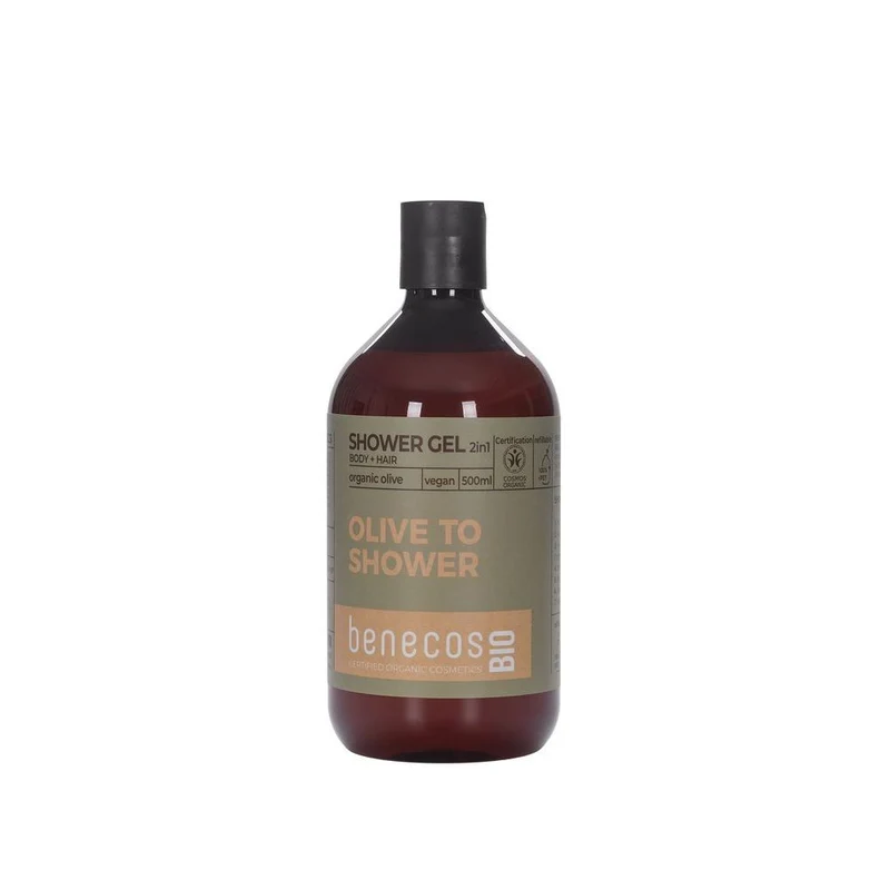 Benecos Bio Douchegel Organic 2 iIn 1 Olive Body & Hair Olive To Shower 500 ml