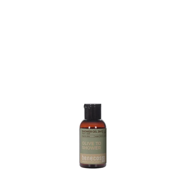 Benecos Bio Douchegel Organic 2 iIn 1 Olive Body & Hair Olive To Shower Mini 50 ml