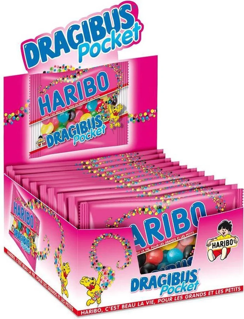 Haribo Dragibus Pocket 80 Gram