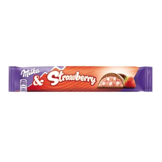 Milka Aardbei Chocolade Reep 36 x 37 Gram