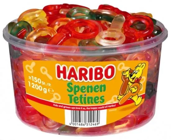 Haribo Fruit Spenen 150 Stuks