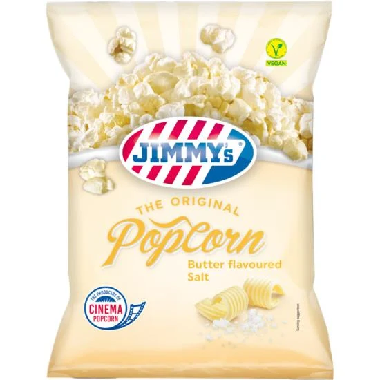 Jimmys's Popcorn Butter Flavoured Salt 12x80 Gram Doos