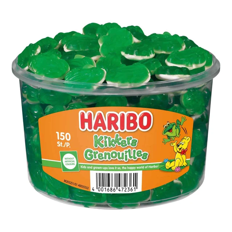 Haribo Kikkers Silo (150 Stuks)