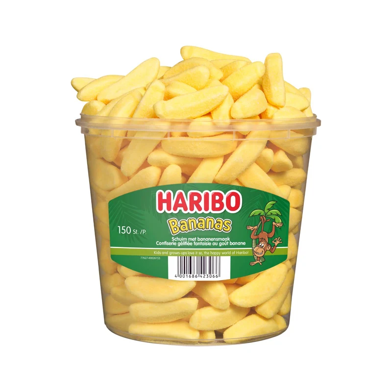 Haribo Bananen Silo (150 Stuks)