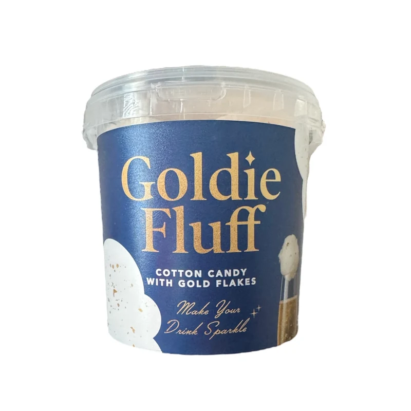 Halal Suikerspin Met Gouden Flokken