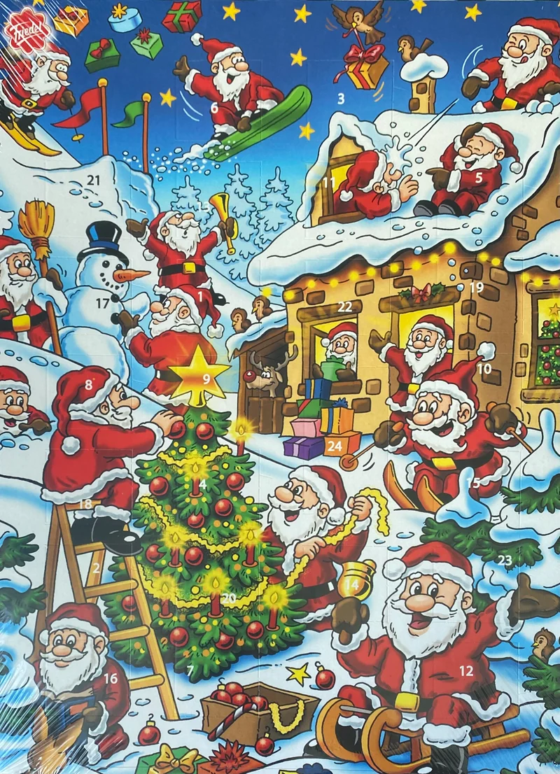 Chocolade Kerst Adventkalender