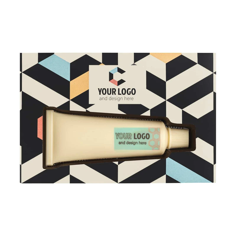 Chocolade tube in eigen verpakking