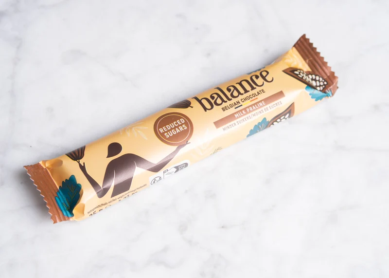 Melkchocoladereep praline 35g