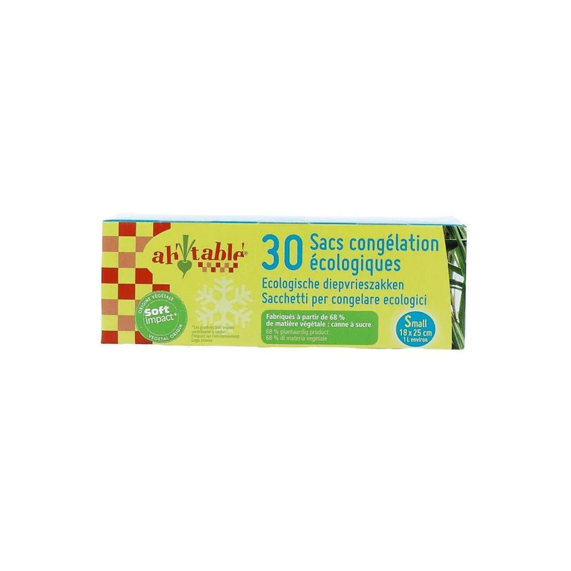 Ah Table! Diepvrieszakjes S Bio 30 stuks