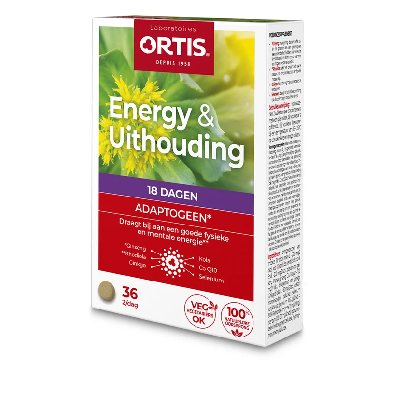 Ortis Energy & Uithouding Tabletten
