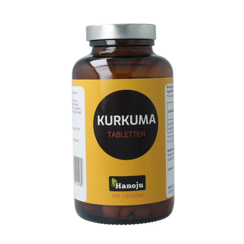 Hanoju Kurkumapoeder 500 mg 300 tabletten