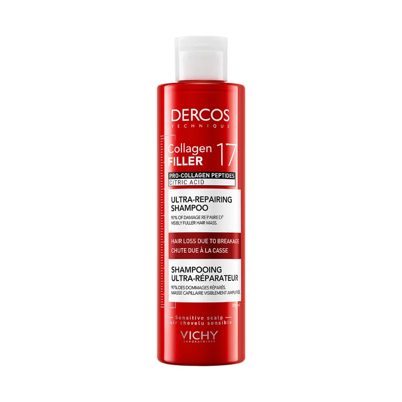 Vichy Dercos shampoo collagen 17 filler 200 ml