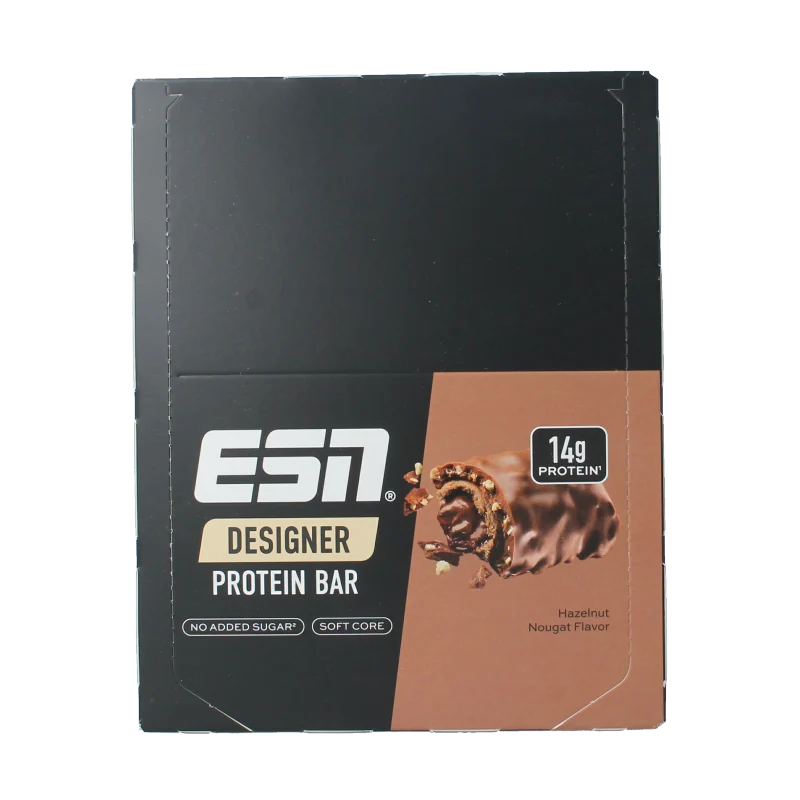 ESN Hazelnut nougat bar 45g 12 stuks