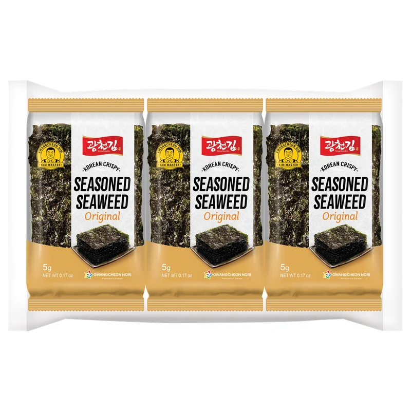 KC Nori Zeewier snack original 3x5 15 gram
