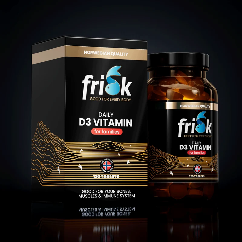 Frisk Vitamine D3 11+ dagelijks 120 tabletten