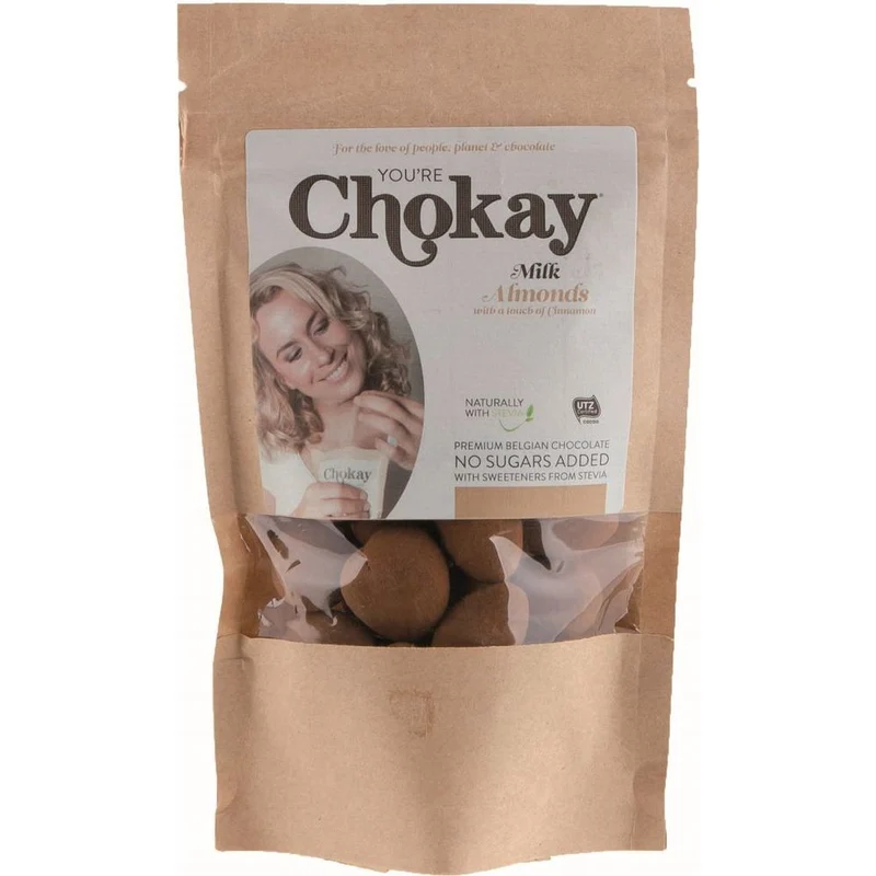 Chokay Amandel Kaneel Melkchocoladeballen 110 gram