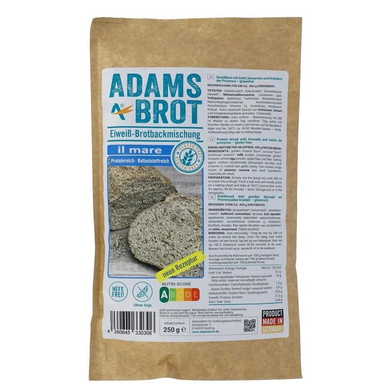 Adams Brot Broodmix Il Mare 250 gram