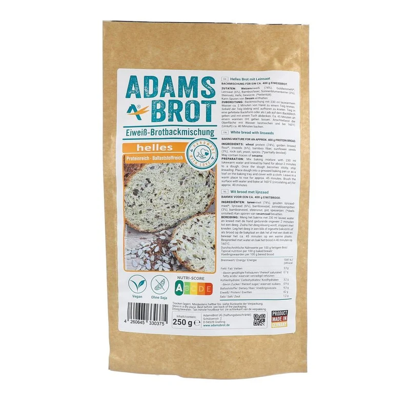 Adams Brot Broodmix Helles 250 gram