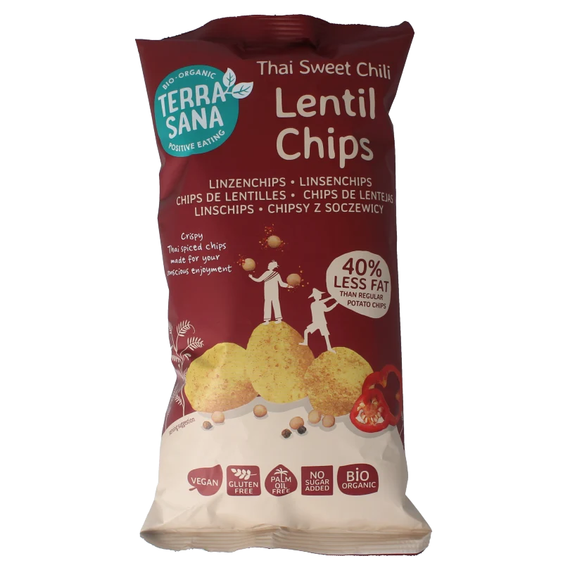 Terrasana Linzenchips sweet chili bio 75 gram