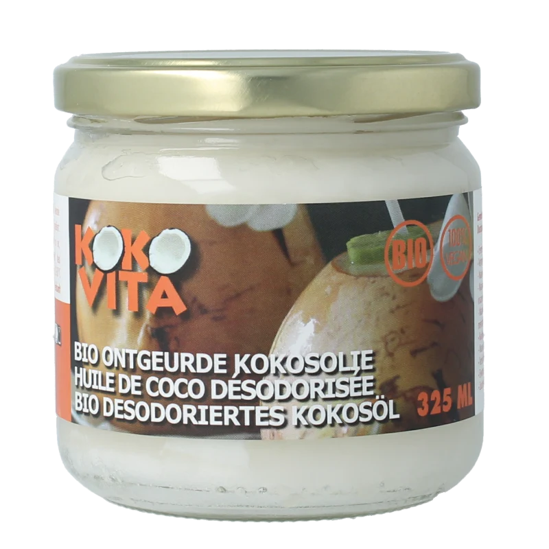 Kokovita Kokosolie geurloos bio 325 ml