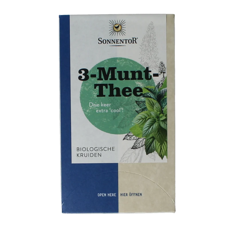 Sonnentor 3 Munt-thee bio 18 zakjes